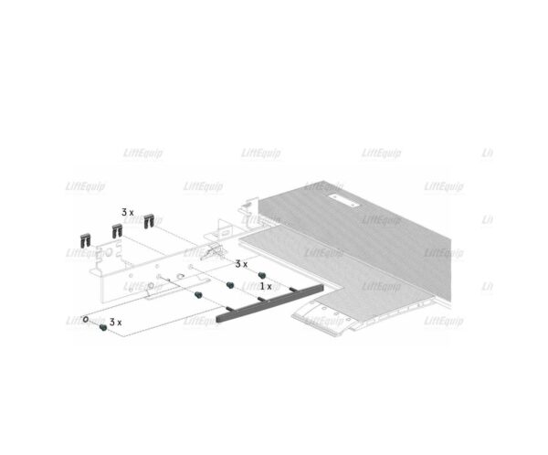 KIT STEP INLET GUIDE WITH 3 THREAD BOLTS