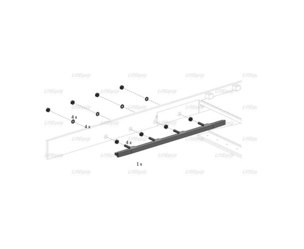 KIT STEP INLET GUIDE WITH 4 THREAD BOLTS