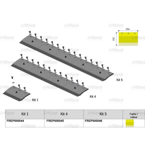 KIT 1 COMB SEGMENT YELLOW; ORINOCO