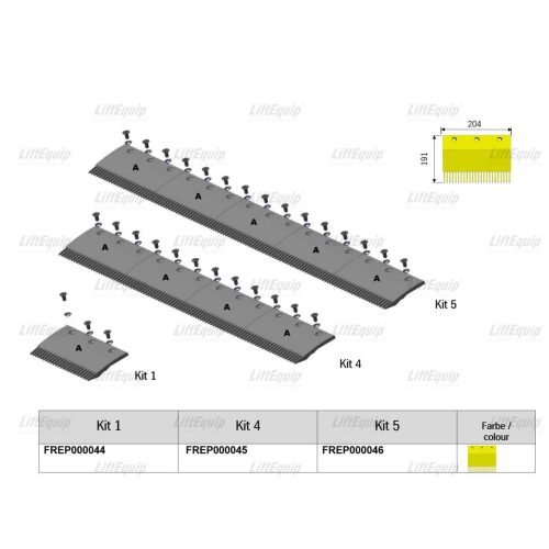 KIT 4 COMB SEGMENT YELLOW; ORINOCO