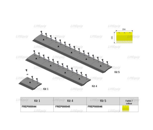 KIT 4 COMB SEGMENT YELLOW; ORINOCO