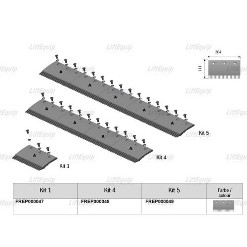 KIT 1 COMB SEGMENT BLANK; 722;723