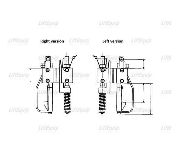 CAR PROGRESSIVE SAFETY GEAR PAIR 6071/0 - Image 2