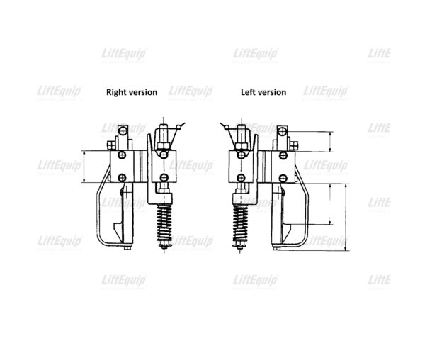 CAR PROGRESSIVE SAFETY GEAR PAIR 6071/1 - Image 2