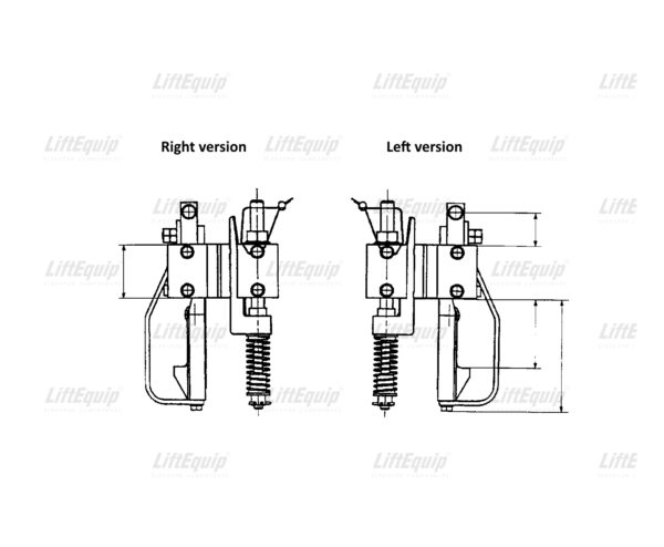 CAR PROGRESSIVE SAFETY GEAR PAIR 6071/3 - Image 2